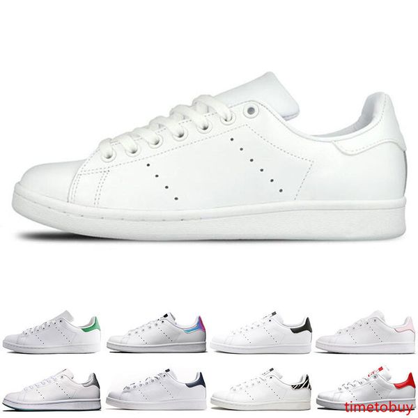 

2019 new smith men women stan shoes black white red blue silver pink smith sneakers casual shoes leathe size 36-44