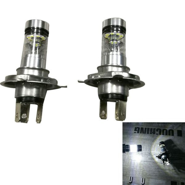 

2x h4 9003 hb2 6500k 100w 20led hid white 2323 fog driving drl light bulbs car light a19