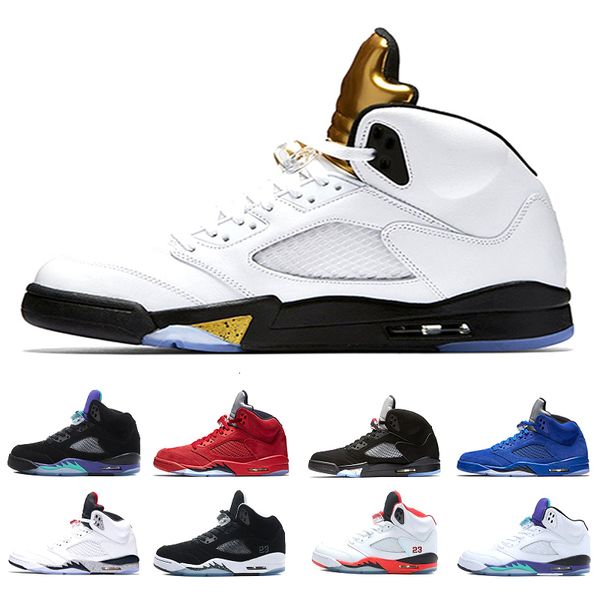 

новый 5 5s олимпийский баскетбол обувь мужчины olympic gold metallic язык белое золото 5s medal монет кроссовки размер 8-13 с коробкой