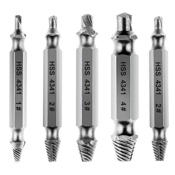 

5 pieces screwdriver extractor screwdriver set screw from hss4341-silver