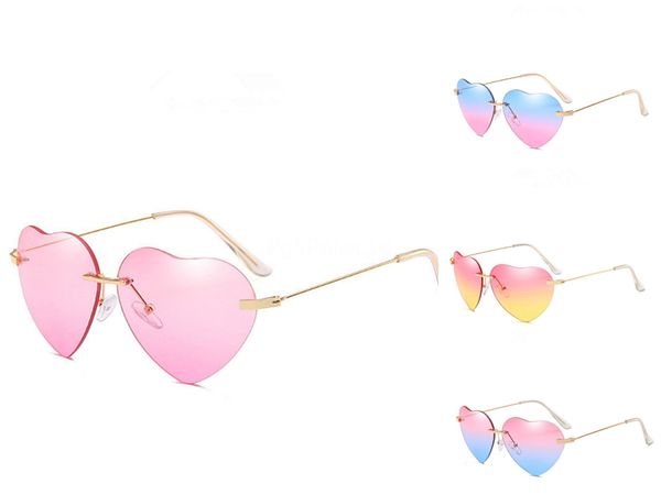 

hdcrafter без оправы в форме сердца sunglasee мужчины uv400 поляризованные очки за рулем пилот дизайн сердце-образный sunglasee для мужчин м, White;black