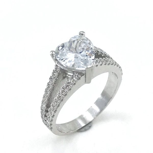 

trend heart engagement gold model silver ring, Golden;silver