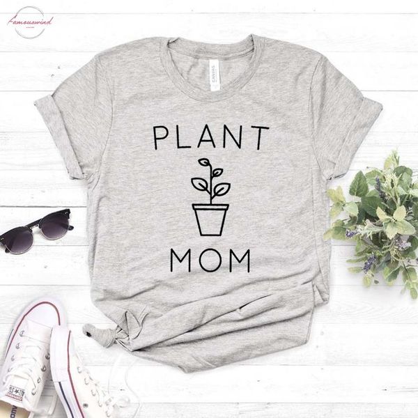 

plant mom lover print women tshirt cotton casual funny t shirt for yong lady girl tee hipster drop ship na 391, White