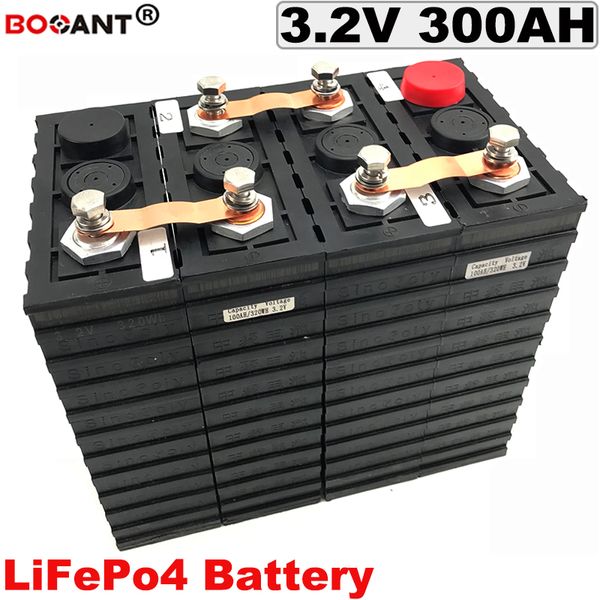 Kostenloser Versand 3,2 V 300Ah LiFePo4 Lithium-batterie Für Elektrische Fahrrad Solar Energie Lagerung 12 V 24 V 36 V 48 V 72 V Lithium-Batterie 3,2 V