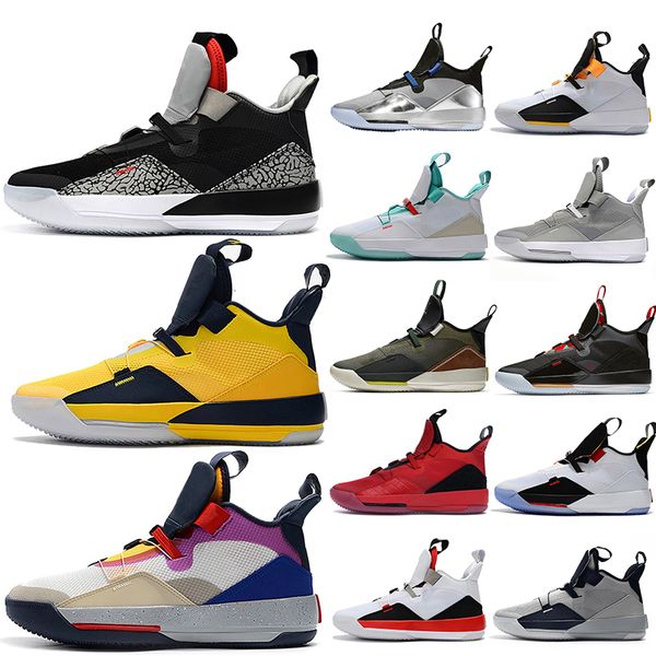 

dark grey yellow jumpman 33 33s xxxiii mens basketball shoes guo ailun pe visible utility designer trainers sports sneakers size 7-13