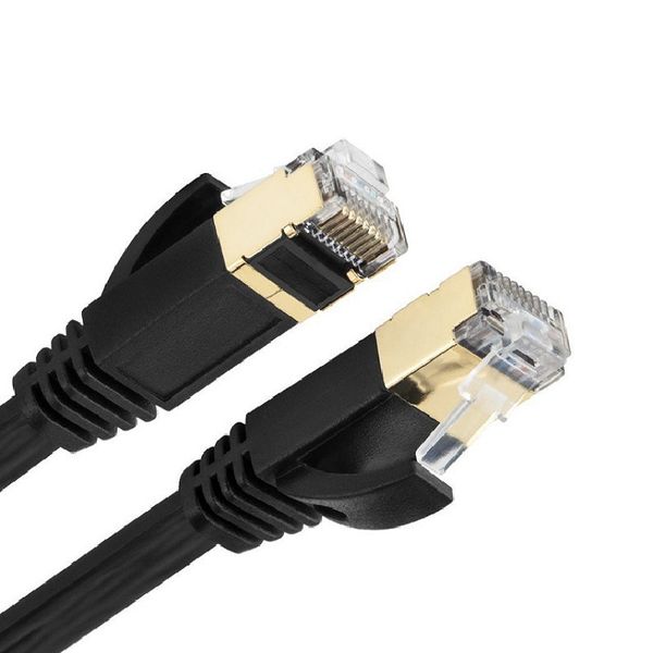 

80m плоский кабель черный и белый семь типов cat7 плоский кабель сети 0663