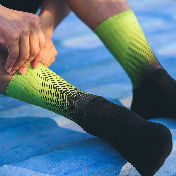 

new silicone cycling socks men women road bicycle socks outdoor brand racing bike compression sport calcetines ciclismo, Black