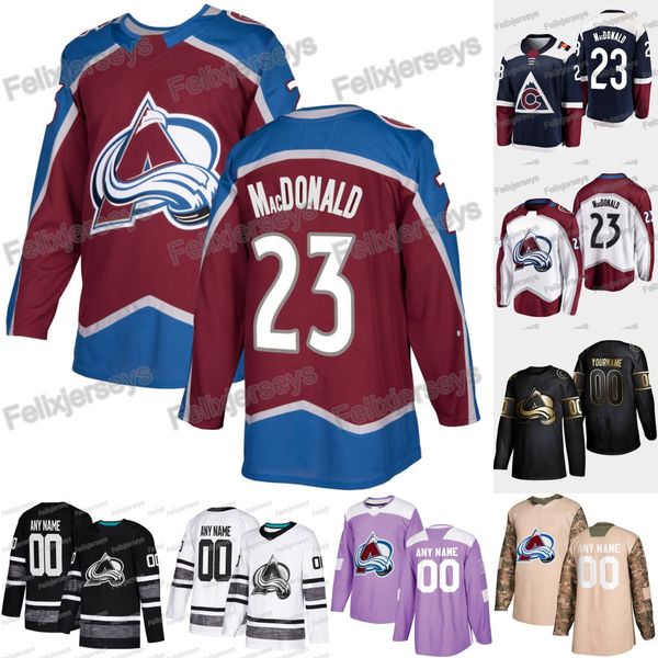 

23 Jacob MacDonald Colorado Avalanche Nazem Kadri Andre Burakovsky Mikko Rantanen Nathan MacKinnon Varlamov Gabriel Landeskog Samuel Girard
