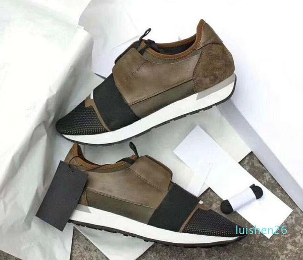

new popular designer man woman's fashion low cut lace up breathable mesh sneaker shoe outdoors race casual shoes l26, Black