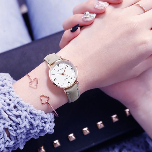 

new arrive nordic minimalist style fashion ladies watch ladies quartz watch casual zegarek damski montre femme horl, Slivery;brown