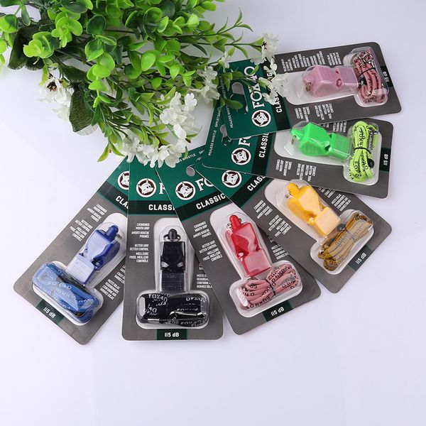 

new arrival 40 sharx whistle seedless plastic whistle professional referee basketball soccer