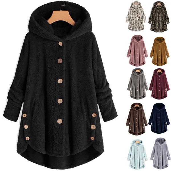 

oversize 3xl 4xl 5xl cashmere hoody women long hoodies for female large size women's sweatshirt winter warm long sleeve hooded, Black