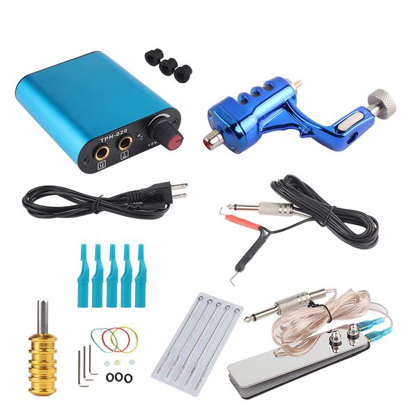 

blue tattoo rotary machine kits liner and shader complete tattoo machine ink sets supply