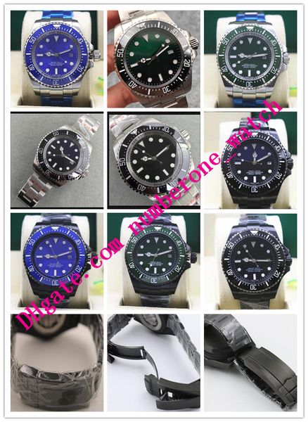 

Luxury Watches 44mm m126660 116660 Ceramic Bezel Stainless Steel Automatic Mechanical Black Blue Green Casual Sapphire Sea Men Watch