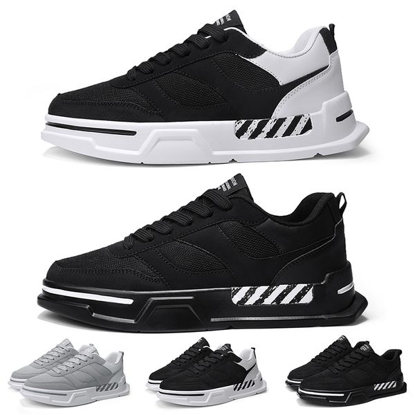 

wholesale retail running shoes for men women triple black white grey platform mesh leather trainers sports sneakers size 36-44 made in china, White;red