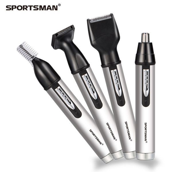 

sportsman 4 in 1 nose hair trimmer rechargeable electric shaver for men sideburn hair trimmer razor hair cutting set