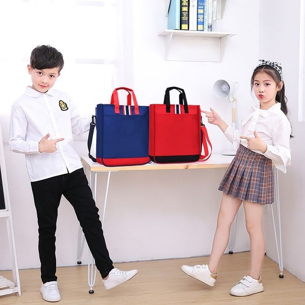 

children's tutorial school h pupil hand art carrying book messenger bag men's and women's cartoon tutorial bag