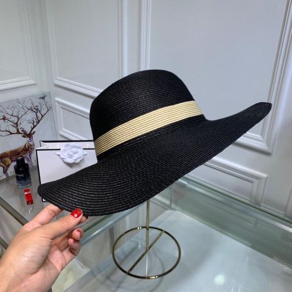 

summer women wide brim hats fashion casual hats designer letter wool hat outdoor leisure warm ball caps with box est, Blue;gray