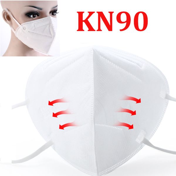 

5pieces safety work kn90 mask 4ply face mouth dust masks bacteria proof anti-sneeze mask smoke kn 90 ear hook particulate filter