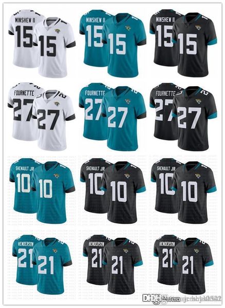 

men jacksonville jaguars youth 15 gardner minshew 21 c.j. henderson 27 leonard fournette 10 shenault jr football jerseys, Black;red