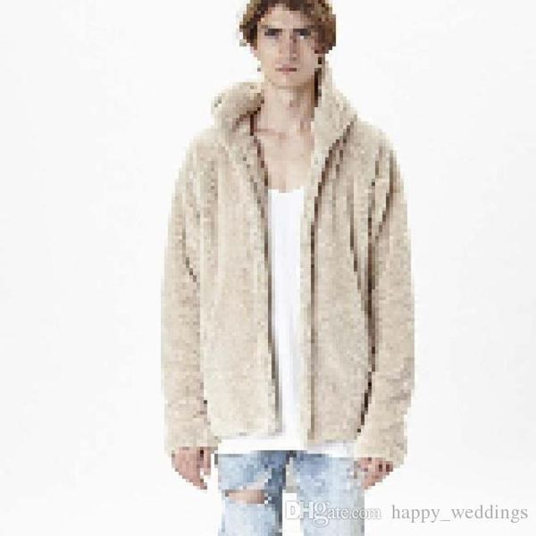 

sherpa hoodie streetwear cool kanye west clothing fashion hip hop skateboard urban clothes swag men hoodies hooded cardigan, Black