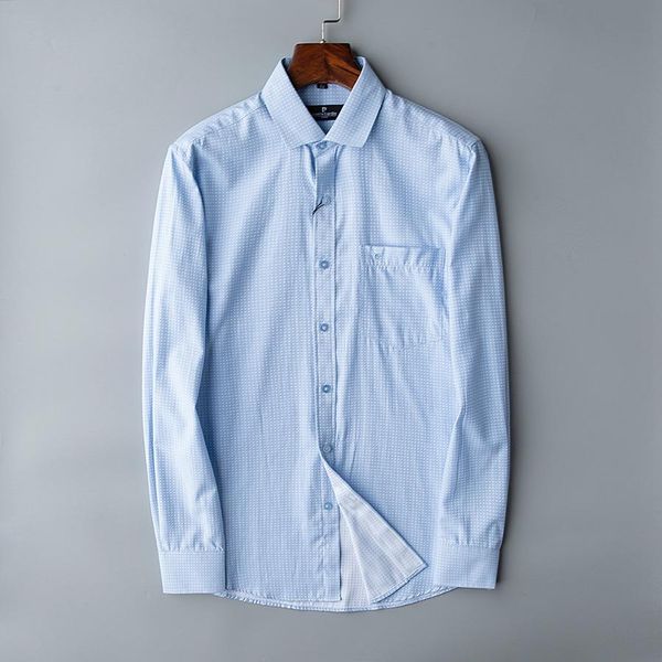 

бесплатная доставка осень и зима 2019 новый высококачественный дизайнер мужской моды с длинным рукавом рубашки поло повседневная мужская руб, White;black