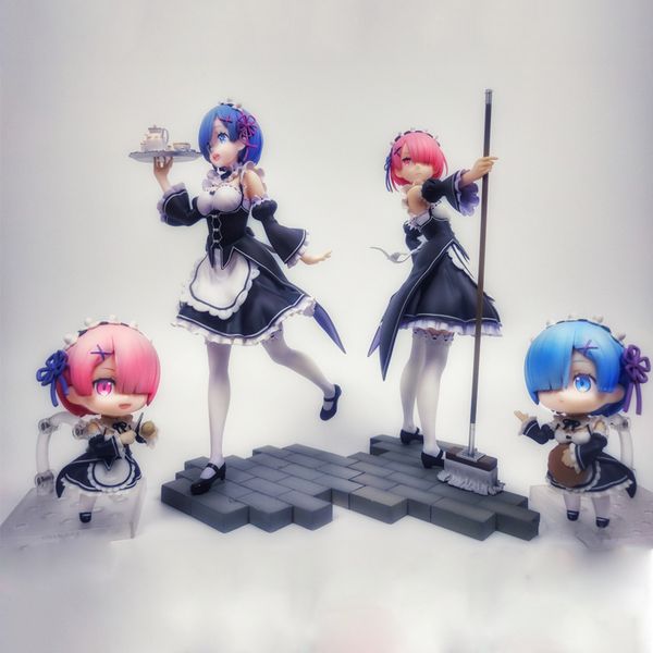 

re: life a different world from zero ram re zero figure girls action figure japanese anime pvc action figures toys mx200727