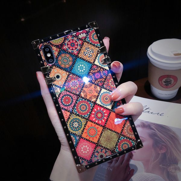

Phone Case for Iphone 6 6s 7 8 Plus Xs Max X Xr Xs 11 Pro Max Fashion Flower Print PC Phone Case Popular Back Cover