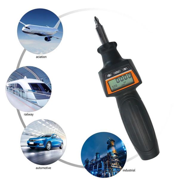 

professional mini digital torque screwdriver with buzzer and led flash alarm dual direction cordless torque interchangeable head