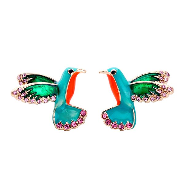

Hummingbird Stud Earrings Valentine's Day Gift Designer Luxury Jewelry Original Handmade Niche Trends Innovative Stud Earrings