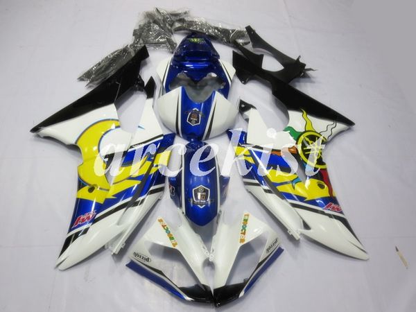 

new abs injection mold full fairings kits fit for yamaha yzf-r6 2008 2009 2010 2011 2012 2013 2014 2015 2016 r6 body set custom blue yellow
