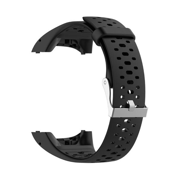 

bracelet strap watch band smart wrist gps sports with tools silicone running replacement for polar m400 m430, Black;brown