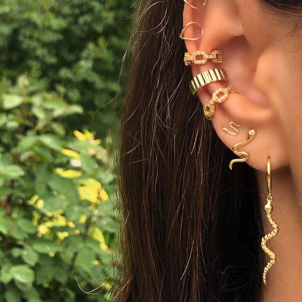 

trendy fashion women jewelry gold filled cute lovely snake dangle drop earring, Golden;silver