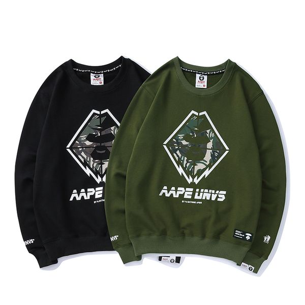 

aape new arrival mens hoodies mens fashion sweatshirt aape ap mens designer pullover long sleeve black green