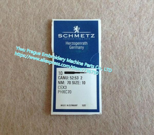 

genuine schmetz chenille embroidery needle canu: 52:53 2 cex3 phxc70 nm: 70 size:10 for tajima barudan china embroidery machines, Black