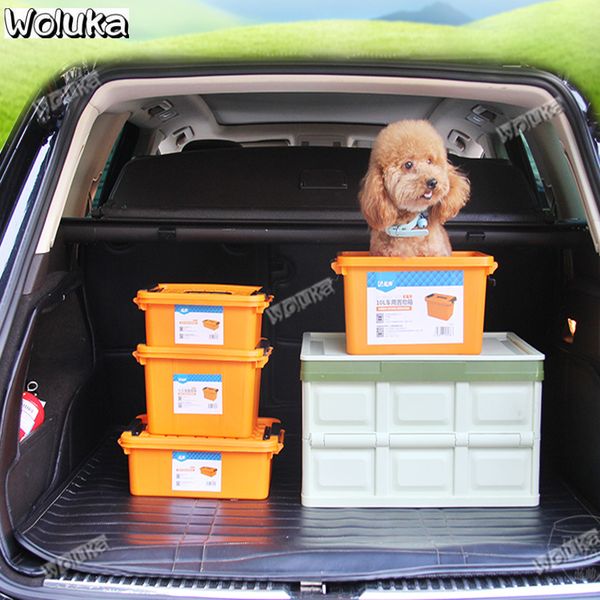 

car trunk strong bearing folding durable 55l large capacity storage box cd50 q06
