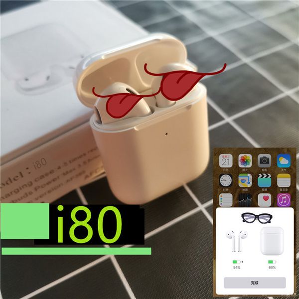 

i80 TWS Air 2 Bluetooth Наушники W1 Чип Pop Up Windows Наушники Беспроводная Гарнитура Для iPhone Наушники 2 Поколения
