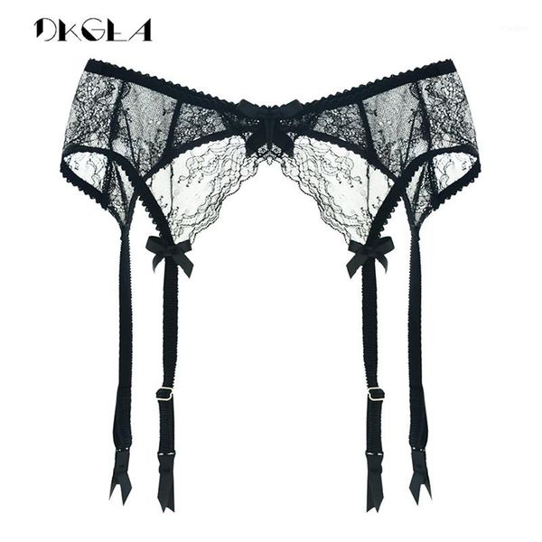 

wholesale-fashion new black stocking garters lace embroidery s  l xl size ultrathin women stocking suspender belt white temptation1, Black;white