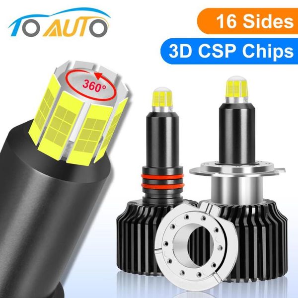 

2pcs 48 chips 3d led h1 h7 h8 h11 hb3 9005 hb4 9006 led фара лампы безошибочным canbus 18000lm auto head lamp 12v