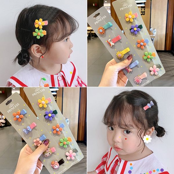 

baby headwear female accessories children hair clip small clip does not hurt hair baby cute princess child headdress, Slivery;white