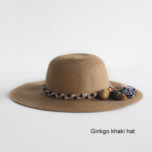 

hat bag set wide brim straw hats cap single shoulder bag for kids spring summer beach &t8