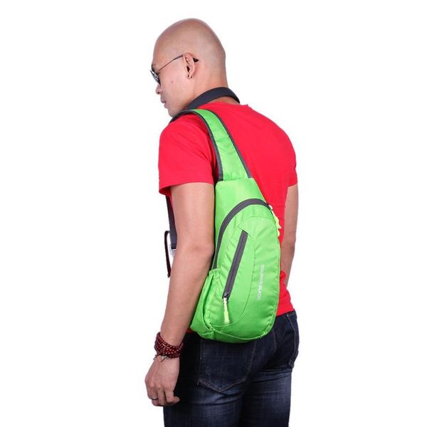 

waterproof nylon chest bag men women portable running shoulder bag diagonal package cycling running hiking sports