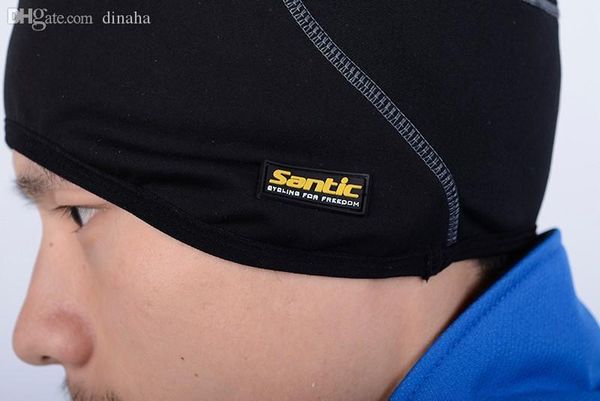 

wholesale-santic outdoor cycling hat windproof cold-proof thermal riding cap suitable for motorcycles mtb riding skiing climbing etc, Black