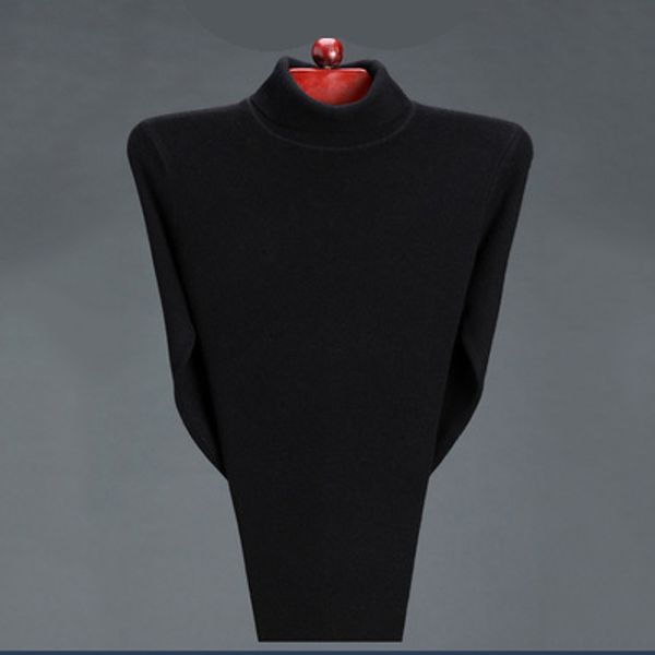 

mens designer sweater long sleeve bottoming sweater youth solid color high neck thickened clothes new fashion trend, White;black