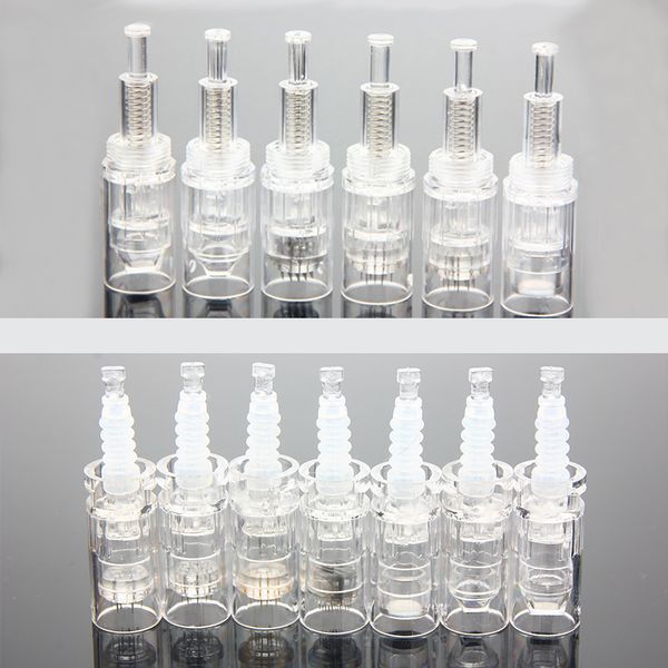 

microneedling 9/12/36/42/round nano pins needle cartridge for mym derma pen bayonet screw port cartridge micro needle dr. pen for dermapen