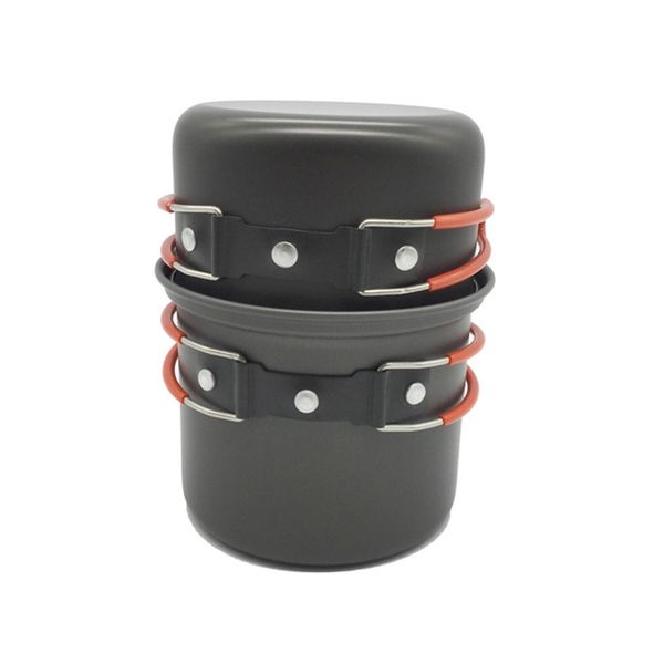 

camp kitchen outdoor portable camping pot 1-2 people wild picnic barbecue single