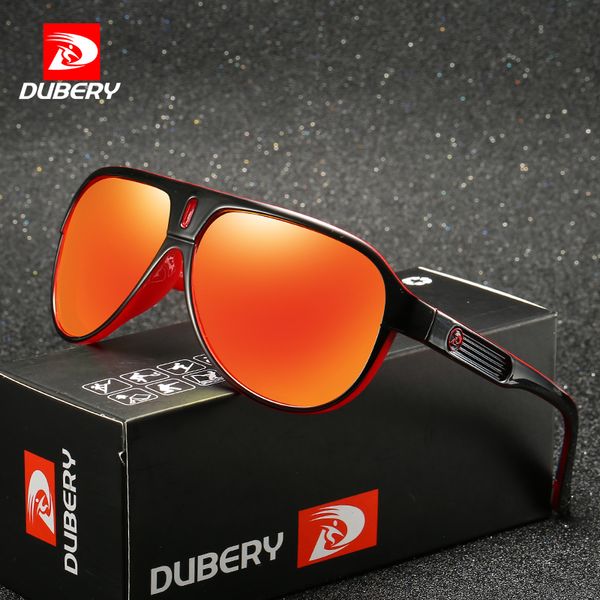 

dubery brand design polarized sunglasses men driving shades male retro sun glasses for men summer mirror goggle uv400 oculos2019, White;black