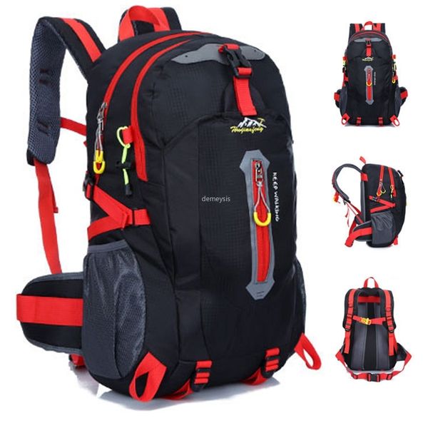 

large capacity outdoor climbing bag wear resistance hiking camping trekking backpacks 40l mountaineering bag backpack rucksack