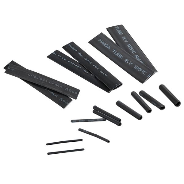 

328 pieces shrink wrap wire assortment tubing black box 8 size