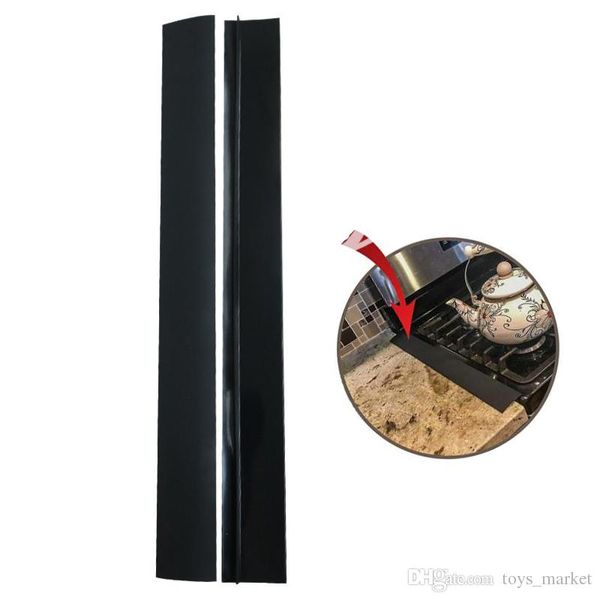 

silicone kitchen stove counter gap cover easy clean heat resistant wide & long gap filler seals spills between counter